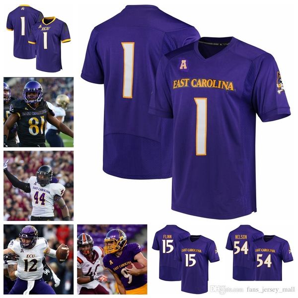 Maillots de football personnalisés ECU East Carolina Pirates College Robert Farris Norman Swindell James Herring Speight Roger cousus