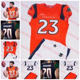 Aangepaste Ed 2023 Sea Dragons voetbalshirt Ben Dinucci Harrison Frost Steven Montez Morgan Ellison T.j. Hammonds Brenden Knox Charlie