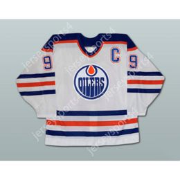 Personnalisé EDMONTON OILERS WAYNE GRETZKY 99 WHA DEFUNCT ÉQUIPE HOCKEY JERSEY NOUVEAU Top Cousu S-M-L-XL-XXL-3XL-4XL-5XL-6XL