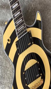 Aangepaste elektrische gitaar Golden Hardware Zakk Model EMG Pickups Mahonie Body Rosewood Feingard1078412