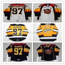 Custom Erie Otters Hockey sur glace 97 Connor Mcdavid 9 Ryan Oreilly Cousu 19 Dylan Strome N'importe quel numéro Nom Marine Jaune Blanc OHL Maillots S-4Xl 45