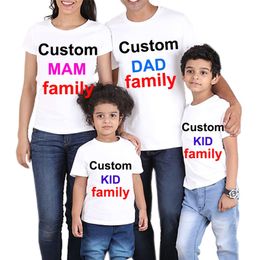 Vêtements de famille personnalisés t-shirt tenues assorties été belle maman papa enfants moi bébé père mère fille fils fille garçons vêtements 220704