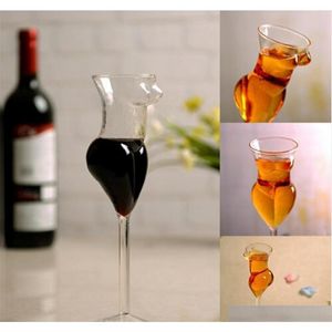 Custom Fancy Unique 200Ml Large Lady Big Beer Coffee Cup Mujeres Sexy Wine Glass Cup Gdkew207T
