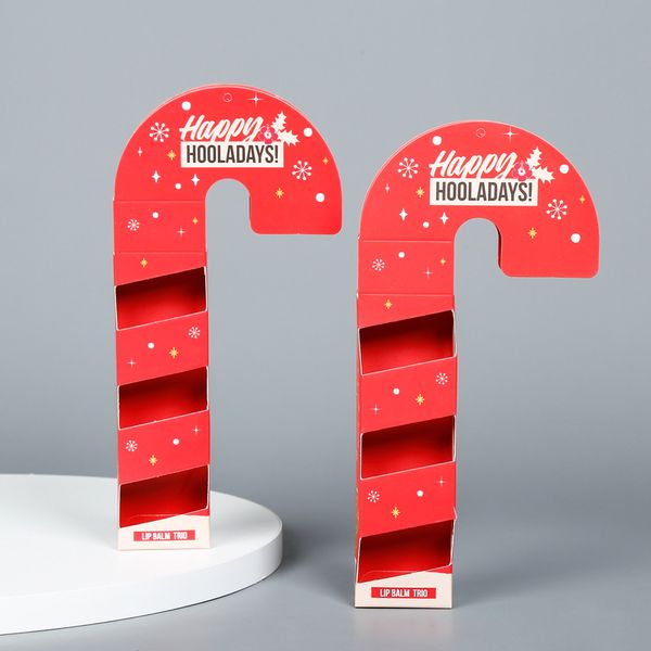 Faveurs personnalisées Type de béquille d'extrémité de papier de noël emballage de bonbons luxe vide chocolat Bonbon cadeau boîte de couleur A363