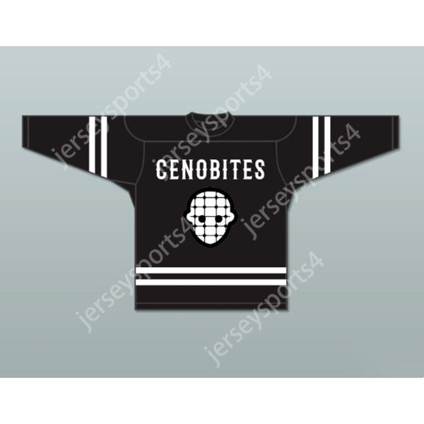 Maillot de HOCKEY noir personnalisé CENOBITE 2 CENOBITES, série HELLRAISER, nouveau haut cousu S-M-L-XL-XXL-3XL-4XL-5XL-6XL