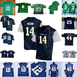 Custom Fighting Irish Football Jersey NCAA College Smith Zack Martin Jones Rick Mirer Walt Patulski Kyren Williams Chris Tyree Mayer Tremble 228a