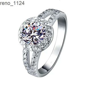 Bague de fiançailles pour femmes, bijoux fins personnalisés en argent s925, 2ct, diamant Moissanite D, 8.2mm