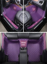 Accessoires de voiture sur mesure, tapis de voiture imperméable en cuir PU, matériau écologique pour une vaste gamme de véhicules, tapis complet avec logo Desig6176232