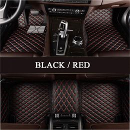 Custom Fit Car Floor Mats voor Audi A3 A5 Sportback A1 A3 A4 A6 A7 A8 A6L S3 5 6 7 8 Avant Q3 Q5 Q7 TT Auto -onderdelen Tapijtmat220A