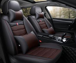 Housse de siège de voiture spéciale sur mesure pour Mazda 2 3 6 Axela Atenza siège Auto en cuir Sushion protéger accessoires noir marron 3202355