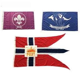 Drapeaux personnalisés 3x5 pieds bannières 150x90cm 100D Polyester personnalisé imprimé votre Logo personnalisé de haute qualité avec œillets expédition rapide