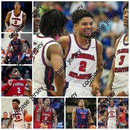 Custom Florida Atlantic FAU Basketball Jersey Johnell Davis Alijah Martin Vladislav Goldin Nicholas Boyd Michael Forrest Greenlee Rosado 2023 Final Four Jersey