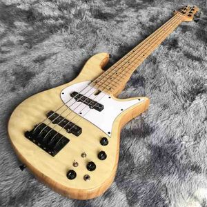 Custom Fly Butter 5 Strings Bass Gitaar 9 V Actieve Pickups Elektrische Gitaar