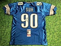 Maillot de football personnalisé Hommes Jeunes Femmes Vintage NDAMUKONG SUH JSARare Lycée Taille S-6XL ou n'importe quel nom et numéro de maillots