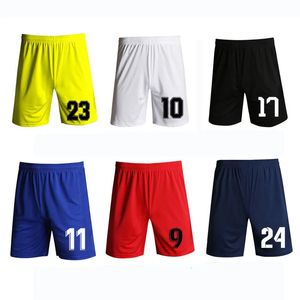 Aangepaste voetbaltraining Shorts Heren Summer Bottoms Running Basketball Soccer Shorts Kids Boys Tennis Badminton Sports Shorts 240507