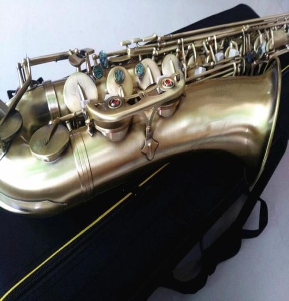 Custom France High-Quality Mark VI SAXOPHONE TENOR SIMULATION ANTIQUE CUPER SIMULATION SAX MUSICAL MUSICAL PLAY41750242114670