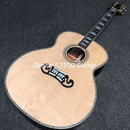 Custom GB SJ200AA Solid Cocobolo Back Side Acoustic Guitar 43 Inch Jumbo