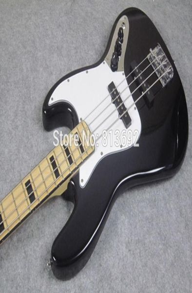 Geddy Lee Signature personalizado 4 cuerdas Precisión Jazz Jazz Electric Bass Blass Maple Tecket Bloque Negro INDRAYS2994826