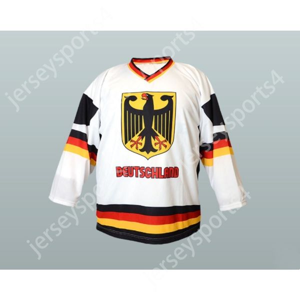 Maillot de hockey personnalisé de l'équipe nationale d'allemagne, nouveau haut cousu S-M-L-XL-XXL-3XL-4XL-5XL-6XL