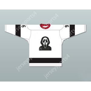 MAILLOT DE HOCKEY GHOSTFACE 96 SCREAM personnalisé NOUVEAU Top cousu S-M-L-XL-XXL-3XL-4XL-5XL-6XL