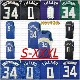 Camiseta de baloncesto personalizada de Giannis Damian Lillard Holiday Bobby Portis JR Middleton Brook Lopez Pat Connaughton MarJon Beauchamp Wigginton Jerseys Hombres Niños S-XXXL