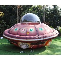 Aangepaste gigantische opblaasbare UFO -luchtballon opblaasbaar vliegende schotel UFO -ruimteschip voor evenementenadvertenties