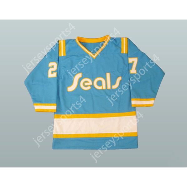 Maillot de hockey personnalisé GILLES MELOCHE 27 CALIFORNIA GOLDEN SEALS NOUVEAU Top cousu S-M-L-XL-XXL-3XL-4XL-5XL-6XL