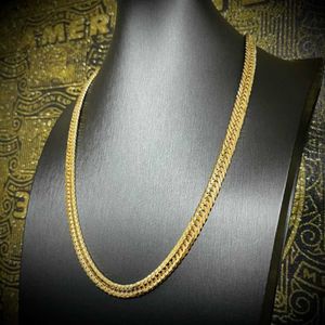 Eslabón cubano de oro personalizado hecho en italiano 10k 14k 18k cadena de oro macizo puro joyería superior manufactura superdensa collar Jakotsu