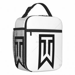 Aangepast Golf Logo Herbruikbare lunchtas Warm koeler geïsoleerde lunchbox met zak voor mannen vrouwen Studenten School Trip Picnic M5UM#