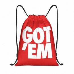 Custom Got Em Trawstring Sac Men Femmes Lightweight Sports Gym Rangement Backpack Y4W0 #