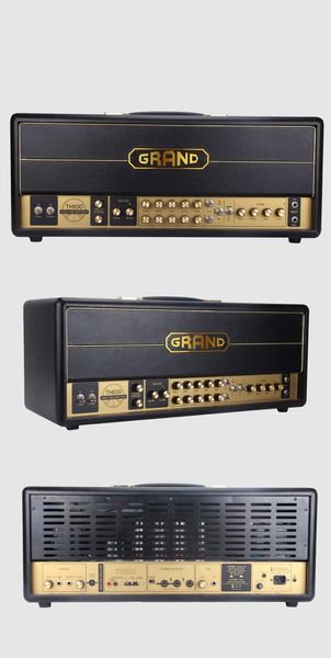 Tête d'amplificateur de guitare à lampes Grand Amp personnalisée Jxs120 Style 100W en noir EL34 / 6L6 Select Switch Preamp 12AX7 * 4 Power Tube 4 * EL34