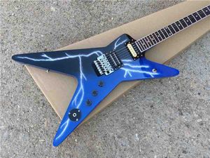 Guitare électrique Grand personnalisée en bleu droitier gaucher 22 frettes
