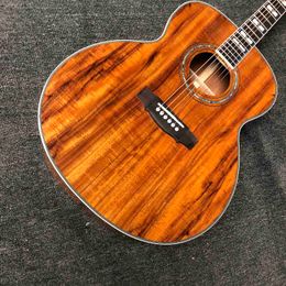 Custom Grand GUILDS Jumbo Koa Wood Vintage F50 Acoustic Guitar avec 550A Soundhole Pickup ACCEPTER Personnalisation de la guitare OEM
