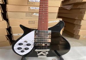 Aangepaste Grand Guitar Ricken 325 Lefthandige elektrische gitaarverdediger met R Tail System Bridge 3 Pickups8701237