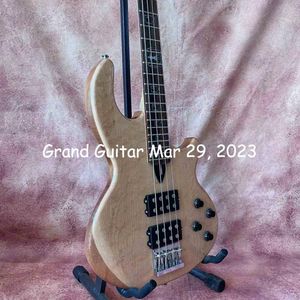 Custom Grand GWAL MARK Guitare basse de style 4 cordes avec micro actif en couleur naturelle