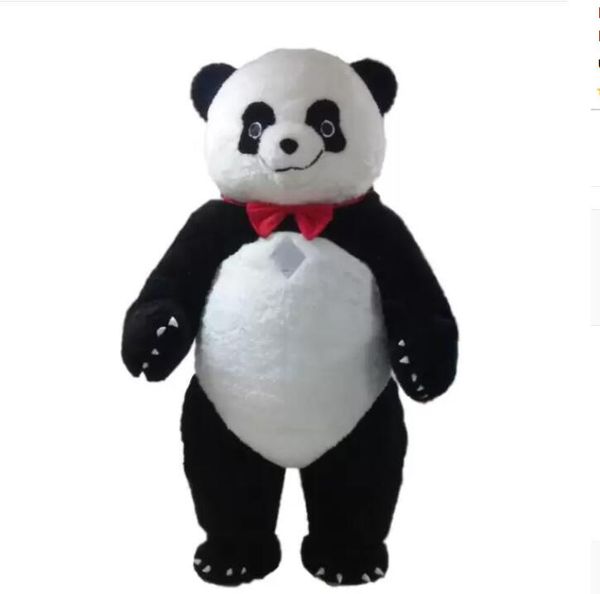 Disfraz personalizado de gran mascota Panda, oso panda gordo de dibujos animados, ropa de personaje Animal, fiesta de festival de Halloween, vestido elegante