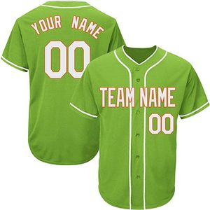 Custom Green Baseball Jersey 109