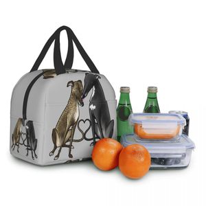 Bolsa de almuerzo para perros de Greyhound Sighthound personalizado