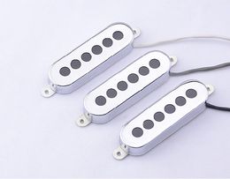 Custom Guild BM01 Brian peut signature des micros de guitare électrique rouge 3 micros Chrome Rohs fabriqués en Corée en stock