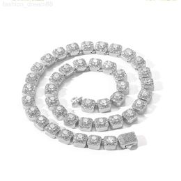 Bijoux Hip Hop personnalisés avec boucle à ressort de 6mm, chaîne de tennis à la mode, argent 925, diamant Moissanite, collier et bracelet