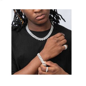 Bijoux Hiphop personnalisés, chaîne en diamant pour hommes, chaîne en diamant lourd Moissanite pour usage de fête en provenance d'inde