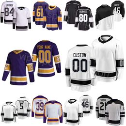 Hockey personnalisé 5 Andreas Englund Jersey 39 Cam Talbot 80 Pierre-Luc Dubois 21 Spence 46 Blake Lizotte 84 Vladislav Gavrikov 61 Trevor Lewis Reverse Youth Femmes Hommes