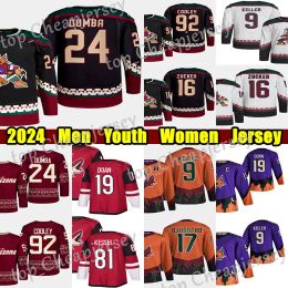 Aangepaste hockeytrui heren dames jong Arizona''Coyotes''92 Logan Cooley hockeytrui 9 Clayton Keller Matt Dumba Shane Doan Schmaltz Phil Kessel Barrett Hayton Lawson