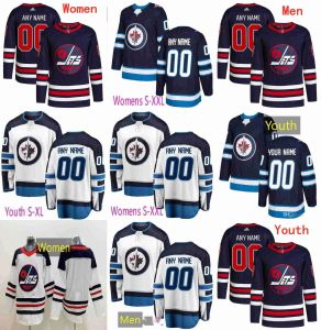 Jersey de hockey personalizado Hombres Mujeres Jóvenes Winnipeg Hockey Jets Jerseys 55 Mark Scheifele 81 Connor 27 Nikol Ehlers 17 Adam Lowry 26 Blake Wheeler 75 Kyle Capobianco