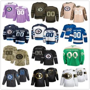 Aangepaste hockeytrui heren dames jeugd Winnipeg''Jets''Jersey Tyler Myers Bobby Hull Connor Josh Morrissey Keith Tkachuk Bryan Little Dustin Tanev Hockey Custom Jersey