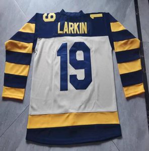 Jersey de hockey personalizado Hombres Jóvenes Mujeres Vintage 19 Dylan Larkin High School Tamaño S6XL o cualquier nombre y número Jersey7834985