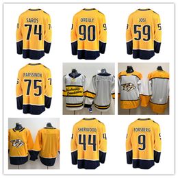 Jerseys de hockey personnalisés 74 Juuse Saros 2 Luke Schenn 44 Kiefer Sherwood 10 Colton Sissons 36 Cole Smith 16 Jason Zucker 14 Gustav Nyquist