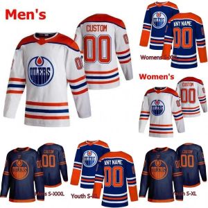 Chandails de hockey personnalisés Edmonton 29 Leon Draisaitl 97 Connor McDavid 93 Ryan Nugent-Hopkins''nHl