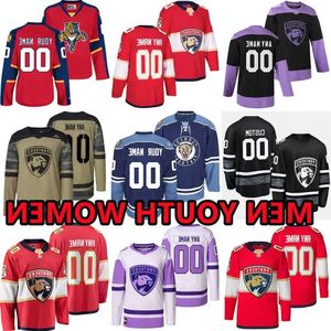 Aangepaste hockeyshirts Florida''panthers''aleksander Barkov 5 Aaron Ekblad 72 Sergei Bobrovksy 13 Reinhart Bennett 72 Sergei Bobrovsky Cou 28