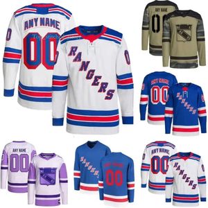 Jerseys de hockey personalizados Venta de Nueva York Rangers para hombre 11 Mark Messier 31 Igor Shesterkin 20 Chris Kreider 10 Artemi Panarin 93 Mika Zibanejad 36 3222